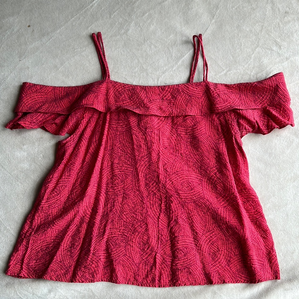 Anthropologie Maeve Mandalay Off the Shoulder Top - Picture 2 of 5